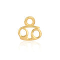 Permanent Jewellery 14ct Gold Vermeil Sterling Silver Horoscope Charm Cancer