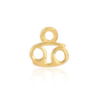 Permanent Jewellery 14ct Gold Vermeil Sterling Silver Horoscope Charm Cancer