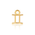 Permanent Jewellery 14ct Gold Vermeil Sterling Silver Horoscope Charm Gemini