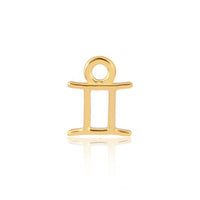 Permanent Jewellery 14ct Gold Vermeil Sterling Silver Horoscope Charm Gemini