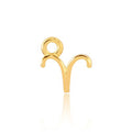 Permanent Jewellery 14ct Gold Vermeil Sterling Silver Horoscope Charm Aries