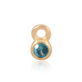 Permanent Jewellery 14ct Gold Vermeil Sterling Silver Birthstone Charm December
