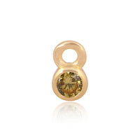 Permanent Jewellery 14ct Gold Vermeil Sterling Silver Birthstone Charm November