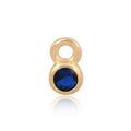 Permanent Jewellery 14ct Gold Vermeil Sterling Silver Birthstone Charm September