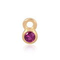 Permanent Jewellery 14ct Gold Vermeil Sterling Silver Birthstone Charm July