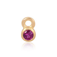 Permanent Jewellery 14ct Gold Vermeil Sterling Silver Birthstone Charm July