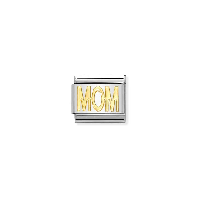 030107/01 Classic WRITING,S/Steel,bonded yellow gold MOM