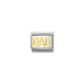 030107/11 Classic WRITING, S/Steel,bonded yellow gold DAD