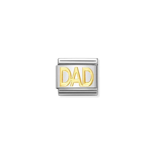 030107/11 Classic WRITING, S/Steel,bonded yellow gold DAD