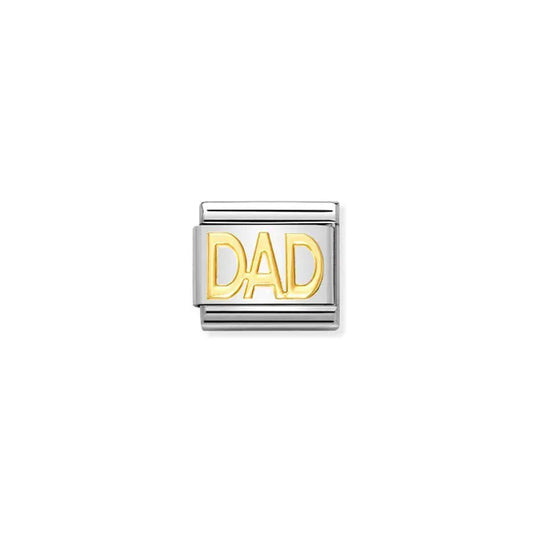030107/11 Classic WRITING, S/Steel,bonded yellow gold DAD