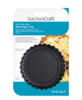KitchenCraft Set of 4 Non Stick Mini Fluted Tins