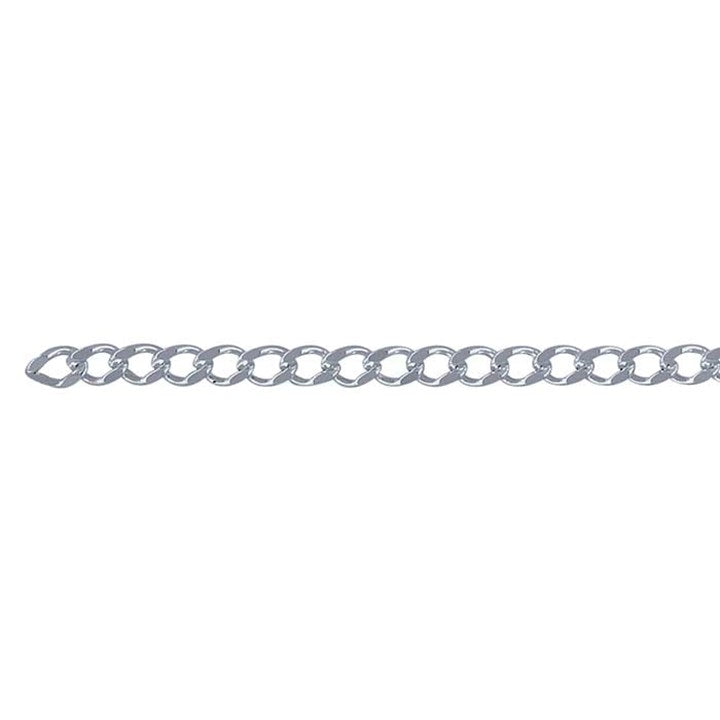 Permanent Jewellery Anklet 27cm Diamond Cut Silver