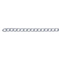 Permanent Jewellery Anklet 35cm Diamond Cut Silver