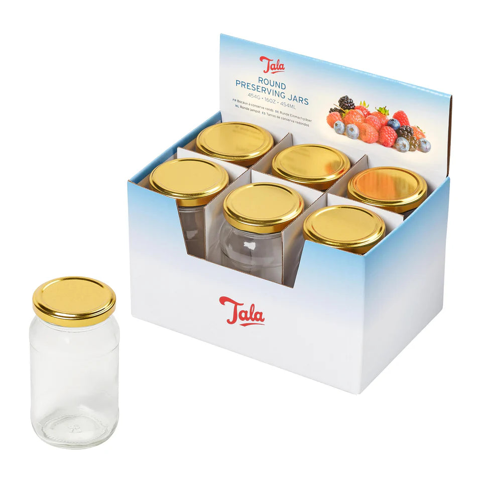 Tala Preserving Jar Gold Screw Lid 454g/16oz/45ml