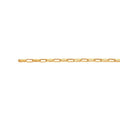 Permanent Jewellery Anklet 27cm Oval Rolo Chain Gold