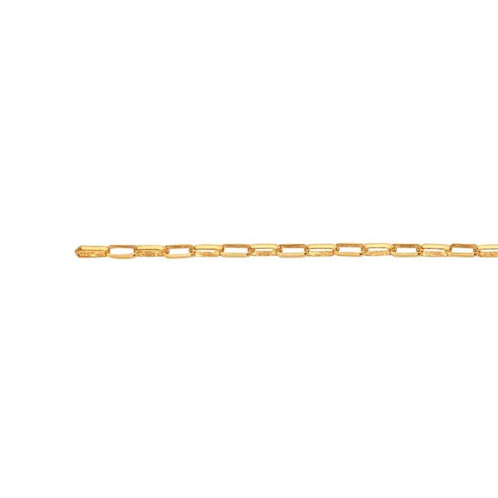 Permanent Jewellery Anklet 35cm Oval Rolo Chain Gold