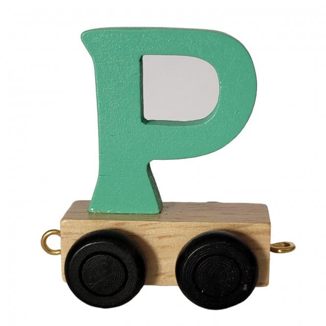 Ryan Town Alphabet Train Letter P Turquoise