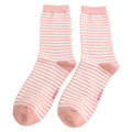 Miss Sparrow Simple Stripes Dusky Pink Socks