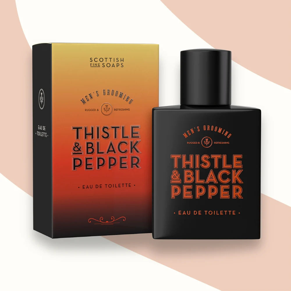 Scottish Fine Soaps Male Grooming Thistle And Black Pepper Eau De Toilette 100ml