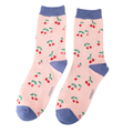 Miss Sparrow Mini Cherries Light Pink Socks
