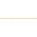 Permanent Jewellery Anklet Yellow Gold Filled Flat Heart Chain 27cm