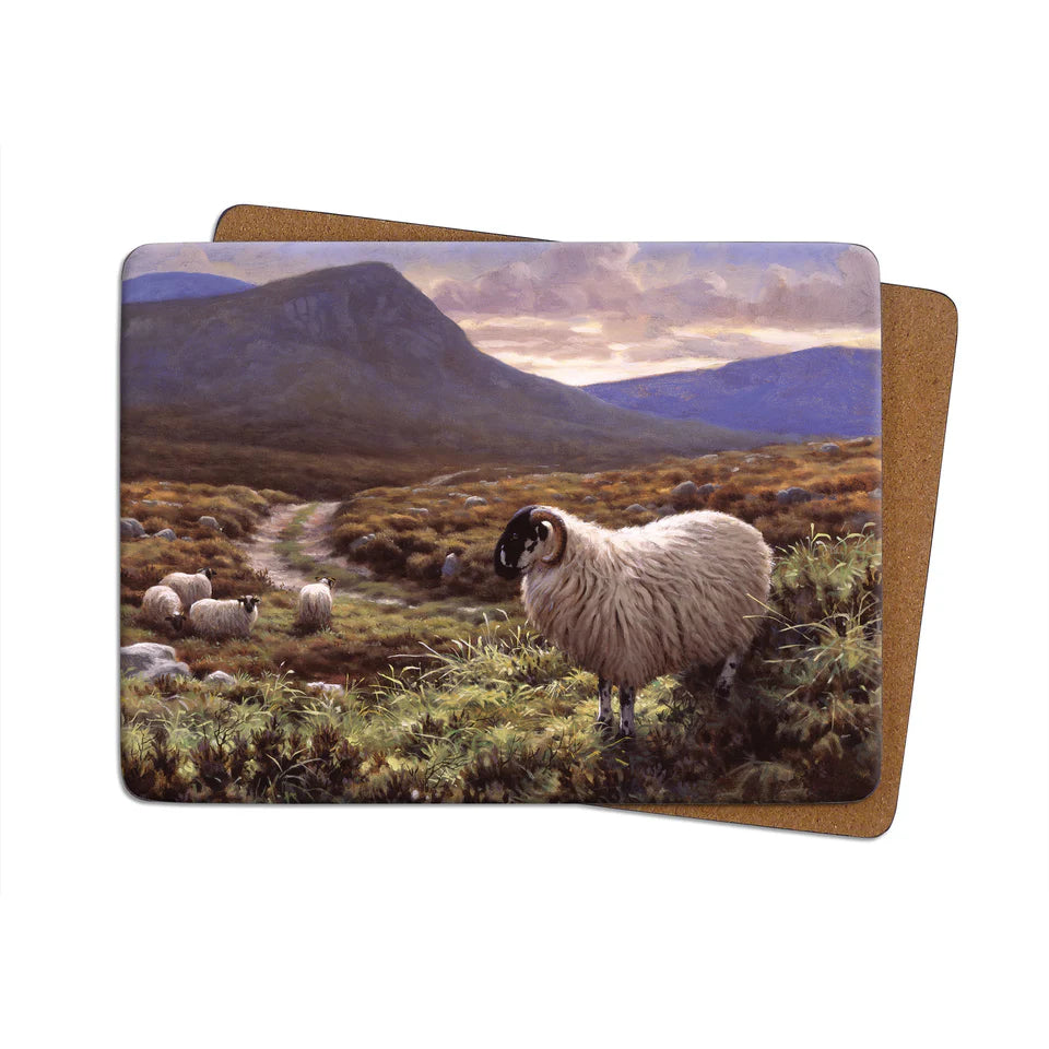 Julian Friars Scottish Black Face Sheep Table Mat