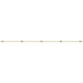 Permanent Jewellery 14ct Gold Bracelet Flat Cable Chain with 3mm White 3A Cz