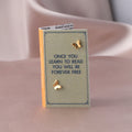 Attic Creations Once You Learnt To Read Tiny Butterfly Earrings Sterling Silver Gold Plated