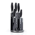 Taylor's Eye Witness Brooklyn Revolving Knife Block Set Chrome 5 Piece