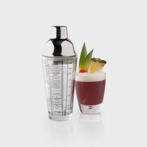 Taylors Eye Witness Taproom Cocktail Shaker Glass Recipe SS Lid