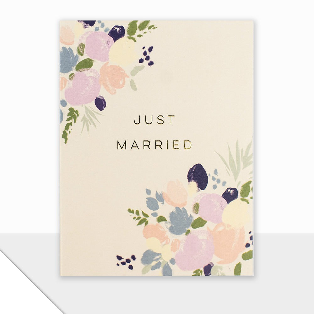 Laura Darrington Design Piccolo Greeting Card Just Married