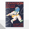 Laura Darrington Design Honcho Card Birthday Grandson Astronaut