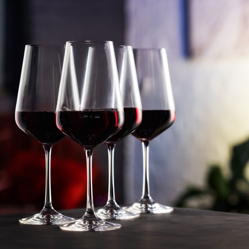 Dartington Crystal Cheers Red Wine Glass Set of 4