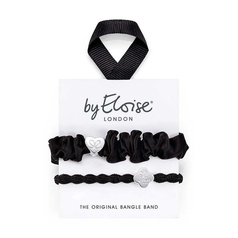 Two Ways To Bangle Silver & Black