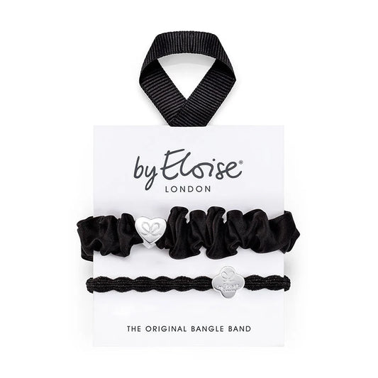 Two Ways To Bangle Silver & Black