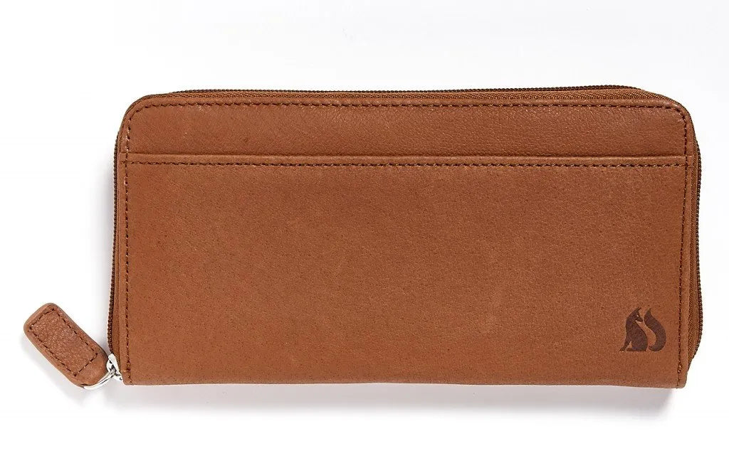 Foxfield Derwent Zip Round Purse Tan