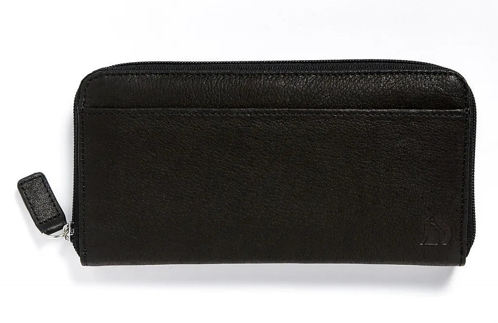 Foxfield Derwent Zip Round Purse Black