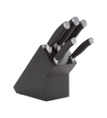 James Martin Knife Block Set Black 5 Piece