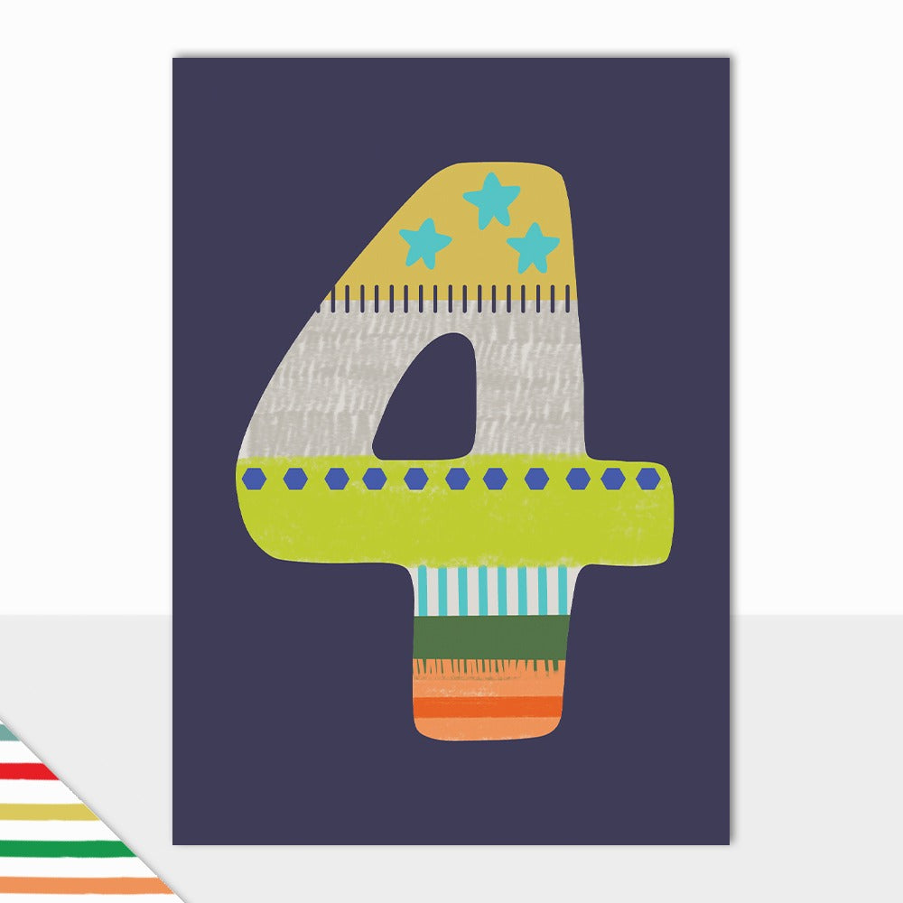 Laura Darrington Design Greeting Card Allsorts 4th Birthday Boys