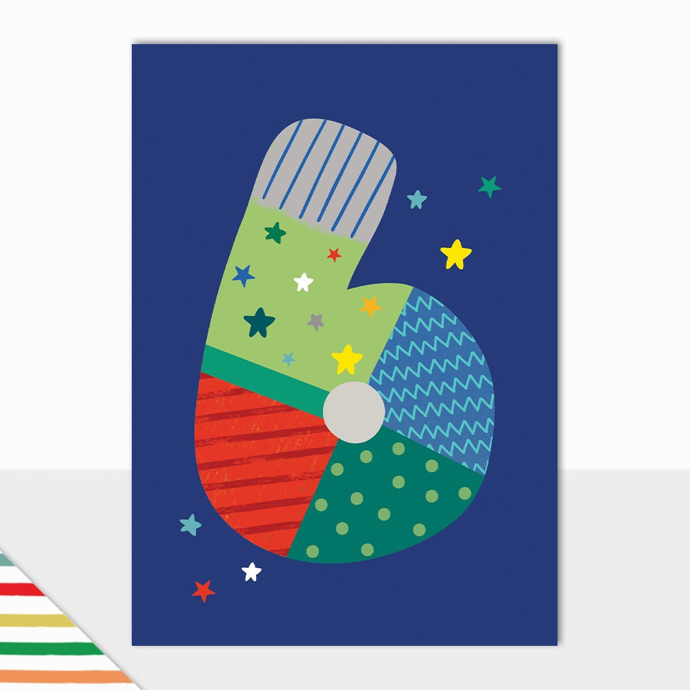 Laura Darrington Design Greeting Card Allsorts 6th Birthday Boys