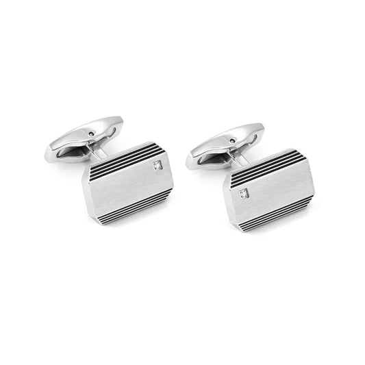 Strong Diamond Rectangular Cufflinks