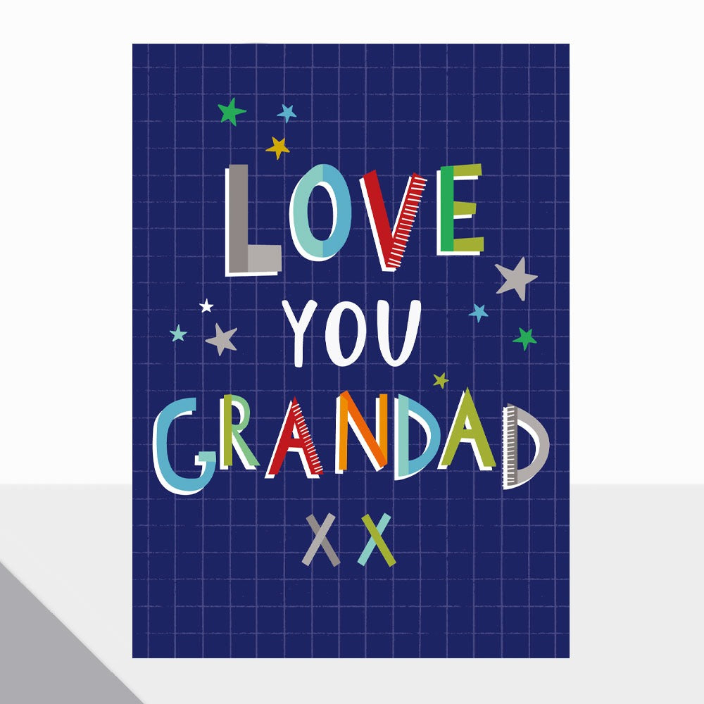 Laura Darrington Design Artbox Greeting Card Love You Grandad