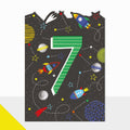 Laura Darrington Design Artbox Greeting Card 7th Birthday Cosmic Pattern