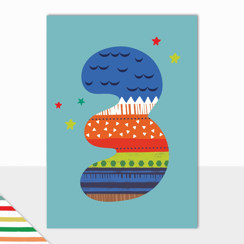 Laura Darrington Design Greeting Card Allsorts 3rd Birthday Boys