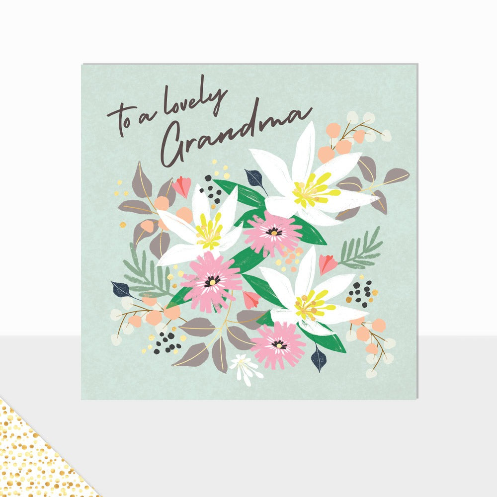 Laura Darrington Design Aurora Greeting Card To a Lovely Grandma