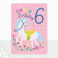 Laura Darrington Design Goodies Greeting Card 6th Birthday Horse