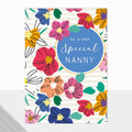 Laura Darrington Design Utopia Greeting Card To A Special Nanny Multi Flowers