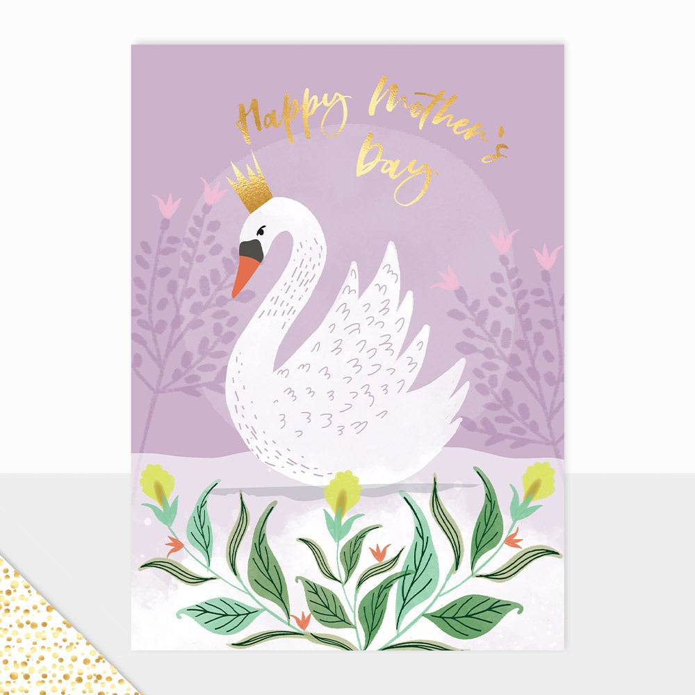 Laura Darrington Design Kingdom Greeting Card Happy Mothers Day Swan