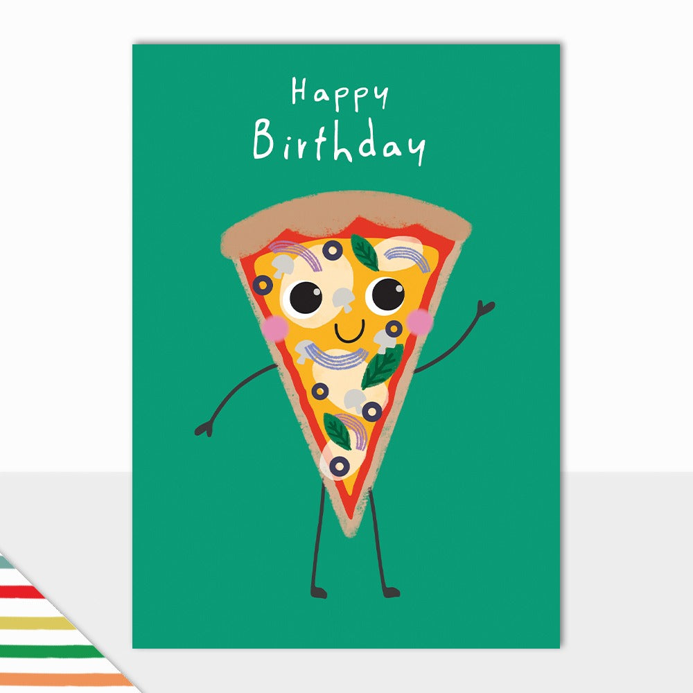 Laura Darrington Design Artbox Greeting Card Happy Birthday Pizza Slice