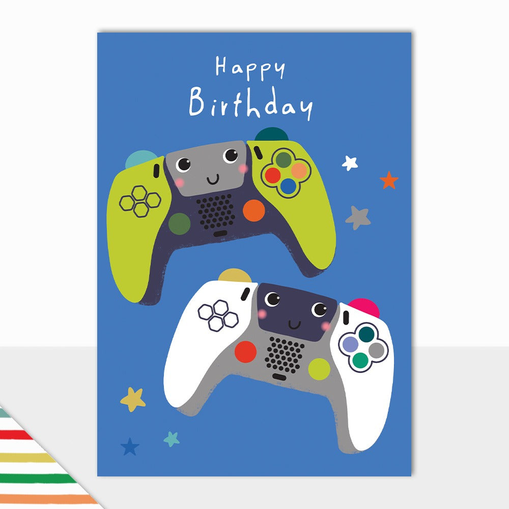 Laura Darrington Design Artbox Greeting Card Happy Birthday Game Controllers